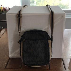 MK Logo Cross Body Bag